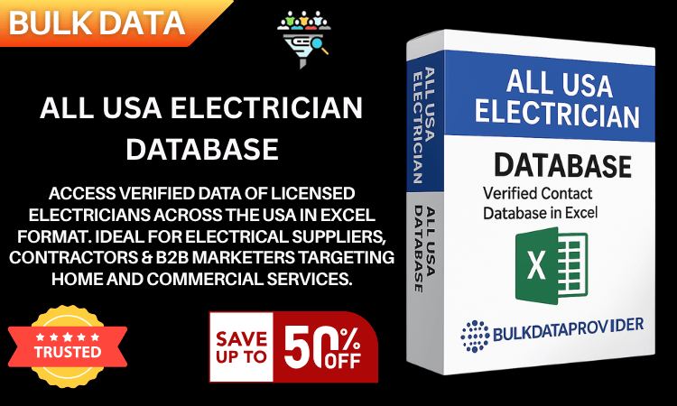 All USA Electrician Database – Verified Service Provider Leads in Excel