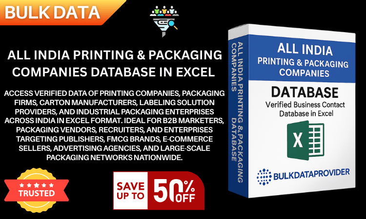 All India Printing & Packaging Companies Database in Excel – Verified Printing & Packaging Businesse