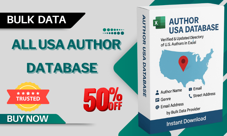 All USA Author Database – Verified & Updated Contact Directory in Excel
