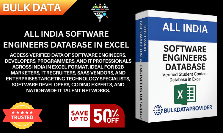 All India Software Engineers Database in Excel – Verified IT & Technology Professionals Data