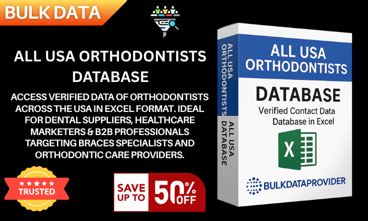 All USA Orthodontists Database – Verified Dental Leads in Excel