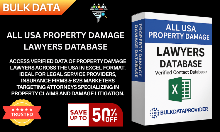 All USA Property Damage Lawyers Database – Verified Legal Leads in Excel