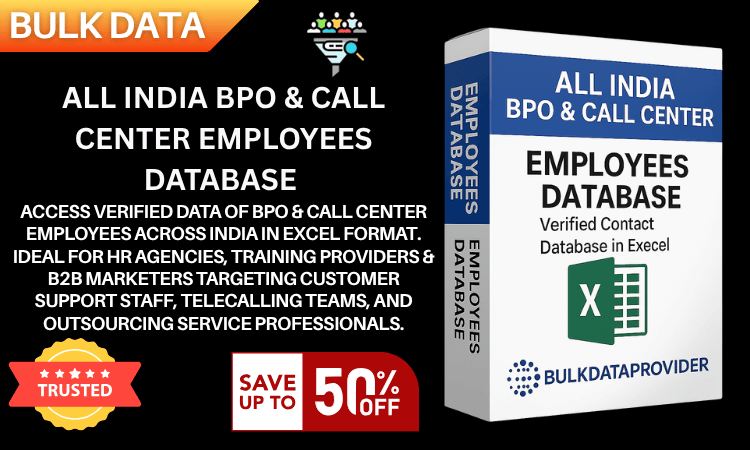 All India BPO & Call Center Employees Database – Verified Staff Contacts in Excel