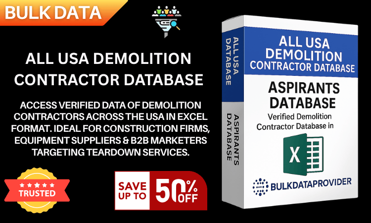 All USA Demolition Contractor Database – Verified Business Leads in Excel