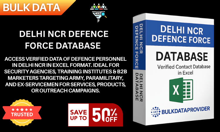 Delhi NCR Defence Force Database – Verified Personnel Contacts in Excel