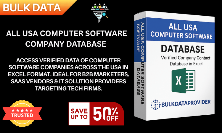 All USA Computer Software Company Database – Verified Business Leads in Excel