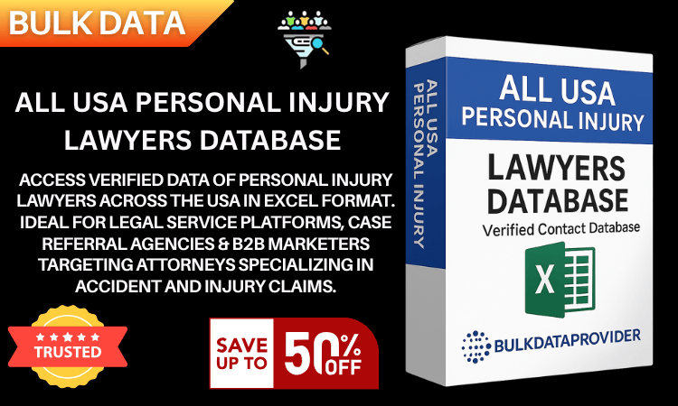 All USA Personal Injury Lawyers Database – Verified Legal Leads in Excel