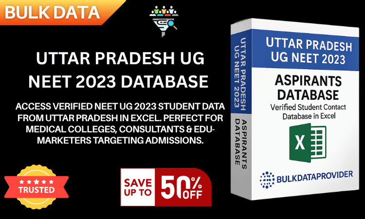 Uttar Pradesh NEET UG 2023 Students Database – Verified Medical Aspirants Contact Directory in Excel