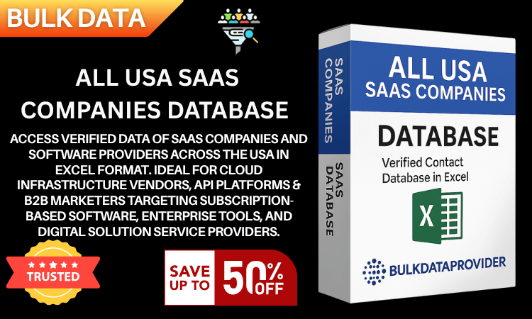 All USA SaaS Companies Database – Verified Software Service Provider Leads in Excel