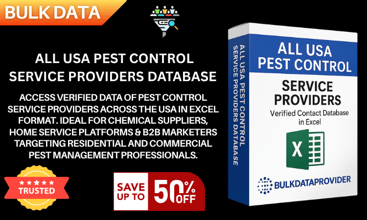 All USA Pest Control Service Providers Database – Verified Business Leads in Excel