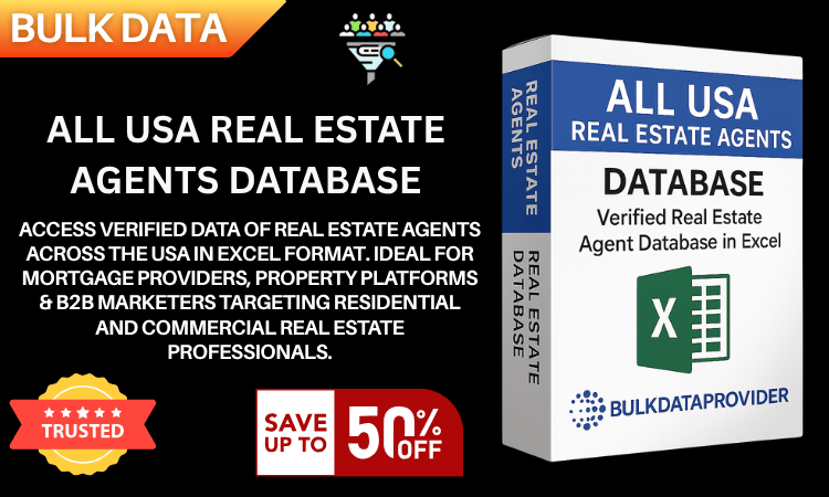 All USA Real Estate Agents Database – Verified Property Leads in Excel