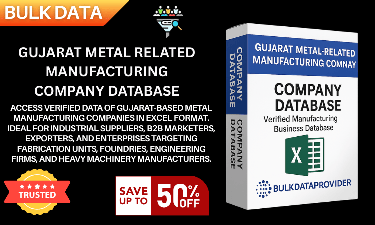 Gujarat Metal Related Manufacturing Companies Database In Excel