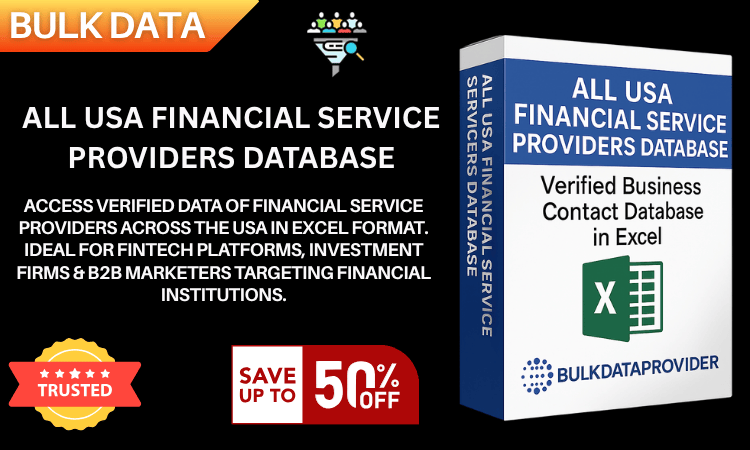 All USA Financial Service Providers Database – Verified Business Leads in Excel