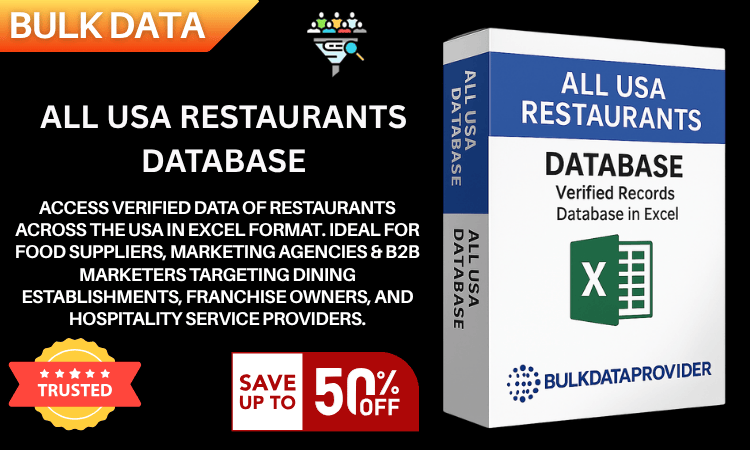All USA Restaurants Database – Verified Hospitality Leads in Excel