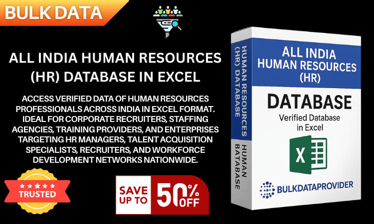 All India Human Resources (HR) Database in Excel – Verified HR Professionals Data