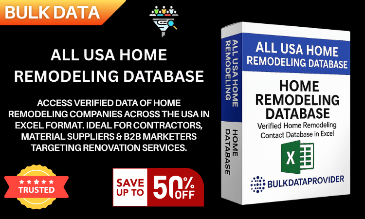 All USA Home Remodeling Database – Verified Business Leads in Excel