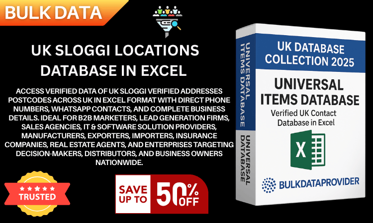 UK Sloggi Locations Database in Excel  Verified Addresses  Postcodes 2025