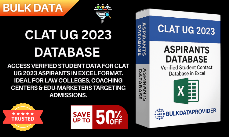 CLAT UG 2023 Database – Verified Law Aspirant Student Leads in Excel