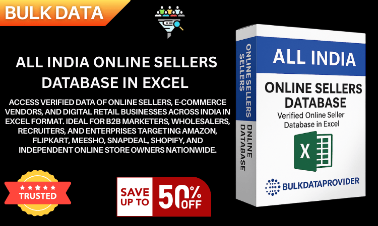 All India Online Sellers Database in Excel – Verified E-Commerce Businesses Data
