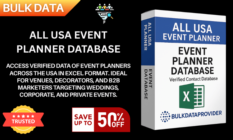 All USA Event Planner Database – Verified Business Leads in Excel
