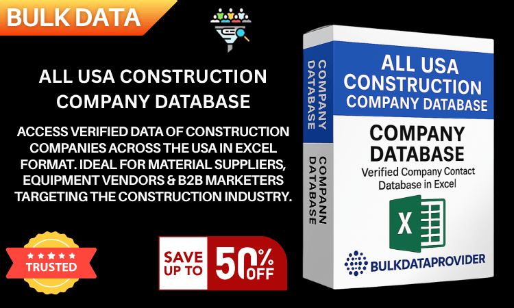 All USA Construction Company Database – Verified Business Leads in Excel