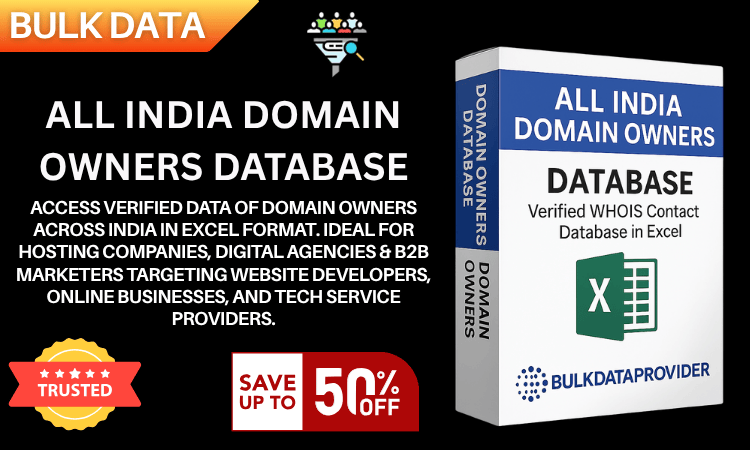 All India Domain Owners Database – Verified Website & Hosting Leads in Excel