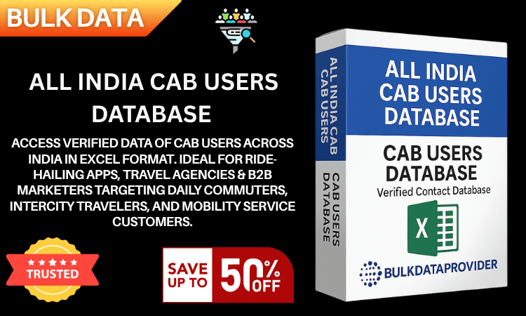 All India Cab Users Database – Verified Ride & Travel Leads in Excel