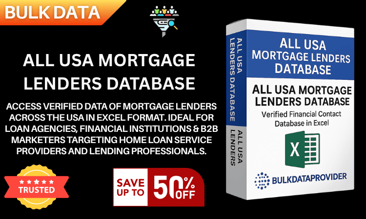 All USA Mortgage Lenders Database – Verified Financial Leads in Excel