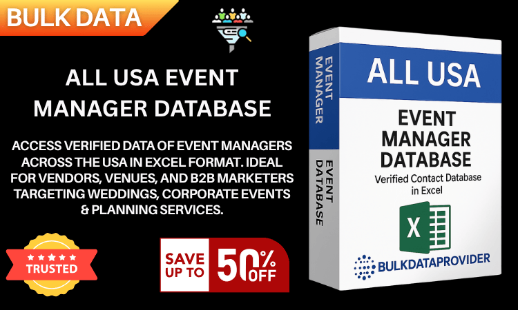 All USA Event Manager Database – Verified Professional Leads in Excel
