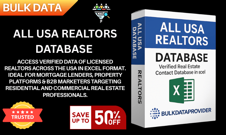 All USA Realtors Database – Verified Property Leads in Excel