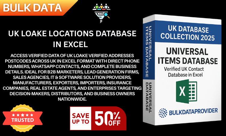 UK Loake Locations Database in Excel  Verified Addresses  Postcodes 2025