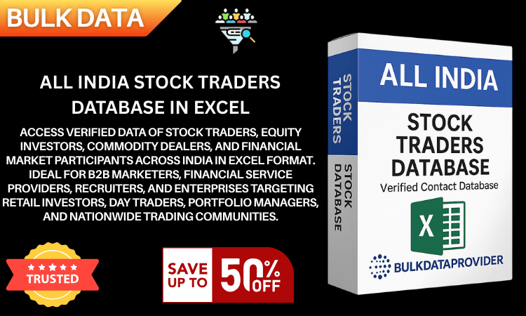 All India Stock Traders Database in Excel – Verified Equity & Market Investors Data