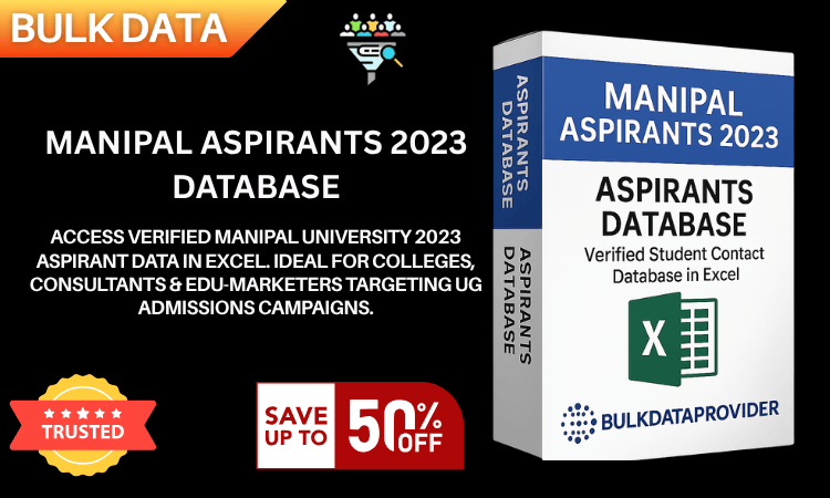 Buy Manipal Aspirants 2023 Students Database – Verified Engineering & Medical Leads in Excel